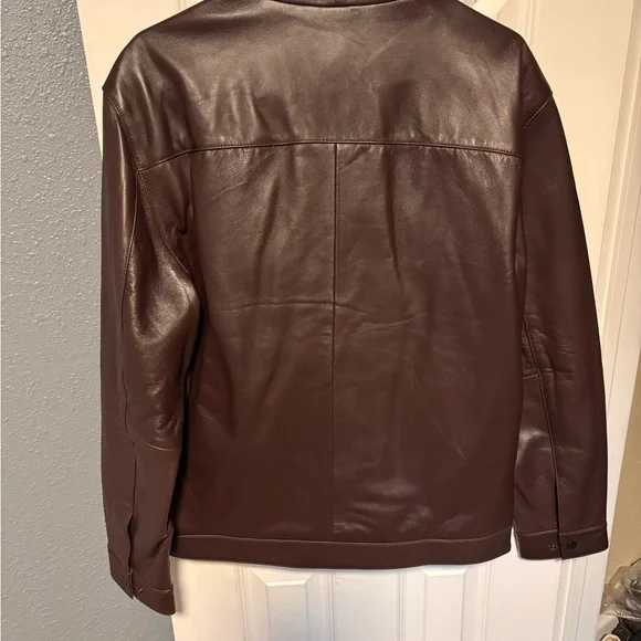 100% Leather Harrington Jacket - Picture 5 of 8